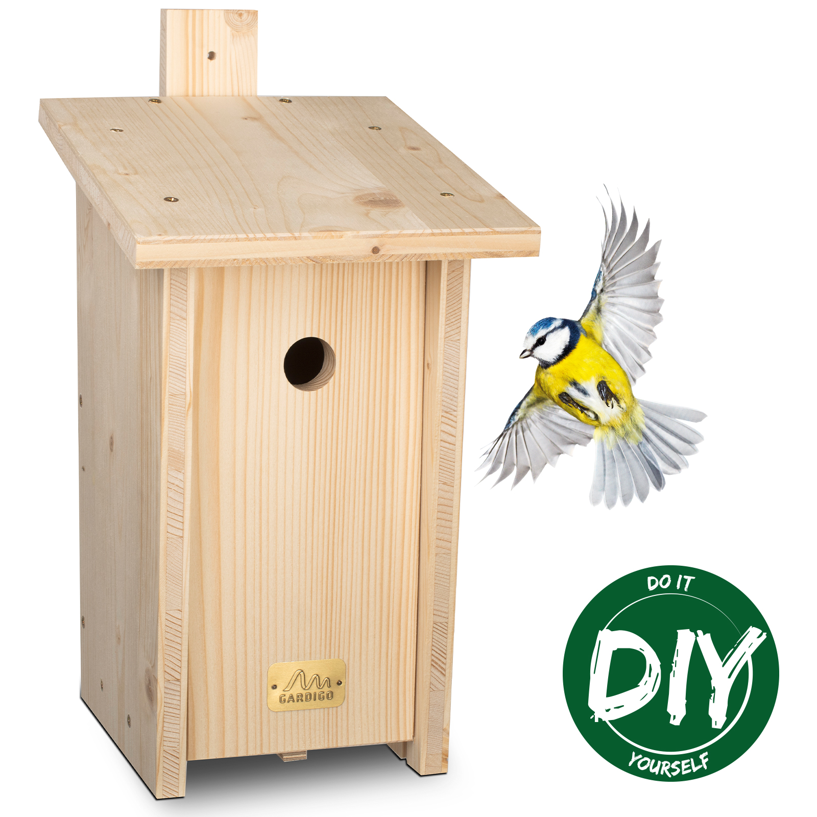 Nistkasten-Bausatz Blaumeise – das hochwertige DIY Bastelset für Jung und Alt von GARDIGO