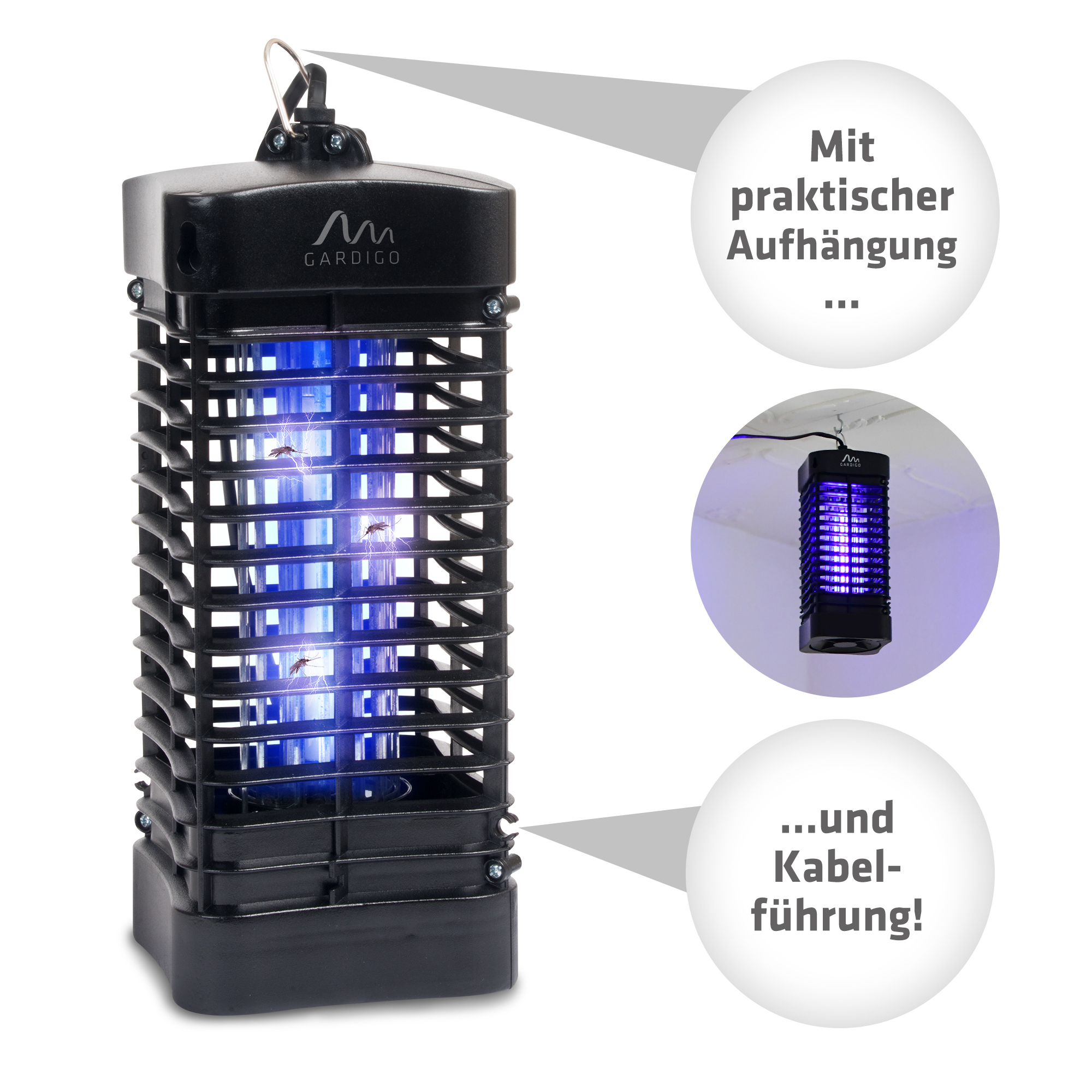 62303-Fluginsektenvernichter-25qm-UV-Licht-Aufhaengung-unter-der-Decke electric mosquito trap