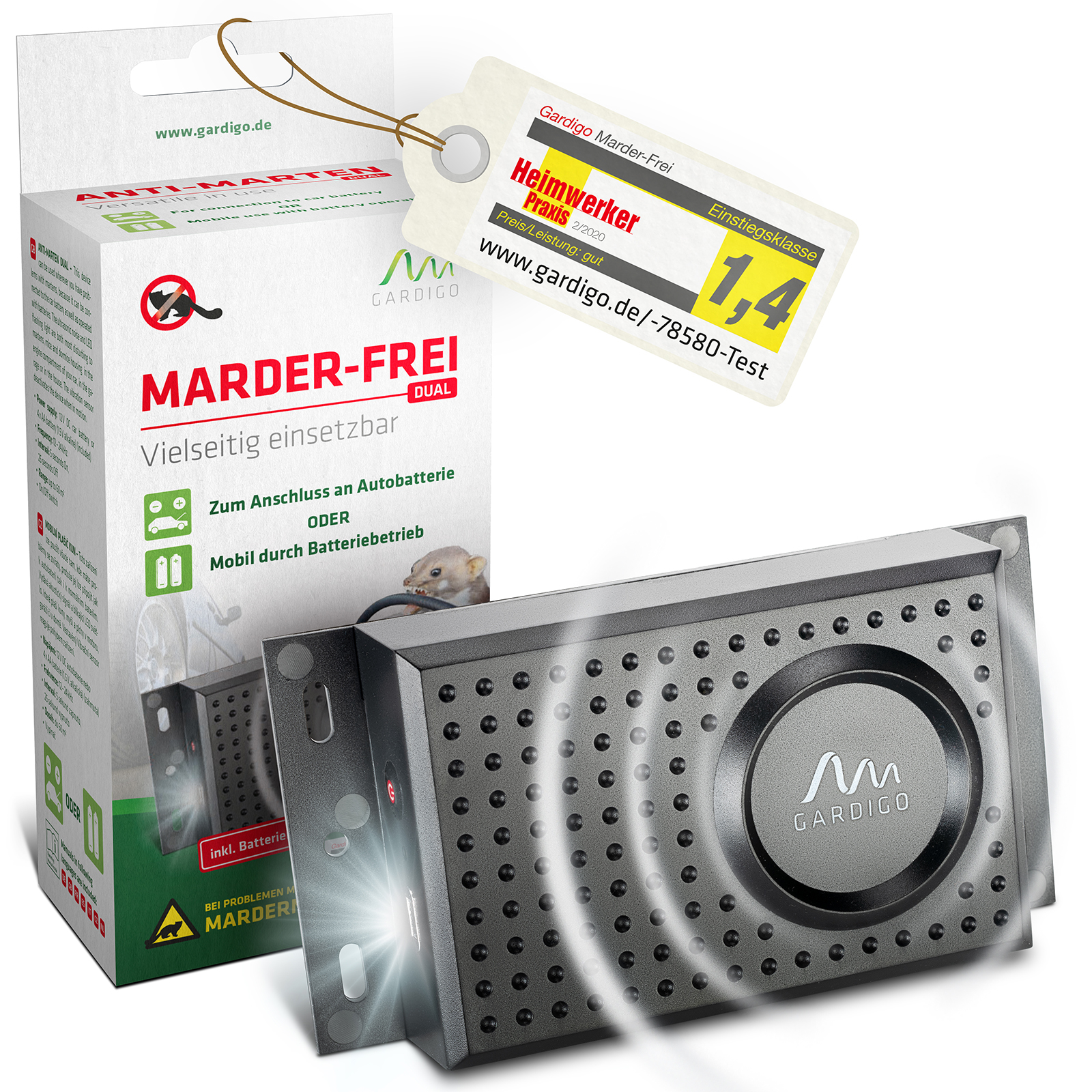 marderschutz-test-78580 GARDIGO Anti-Marten Duo | sonic marten repellent