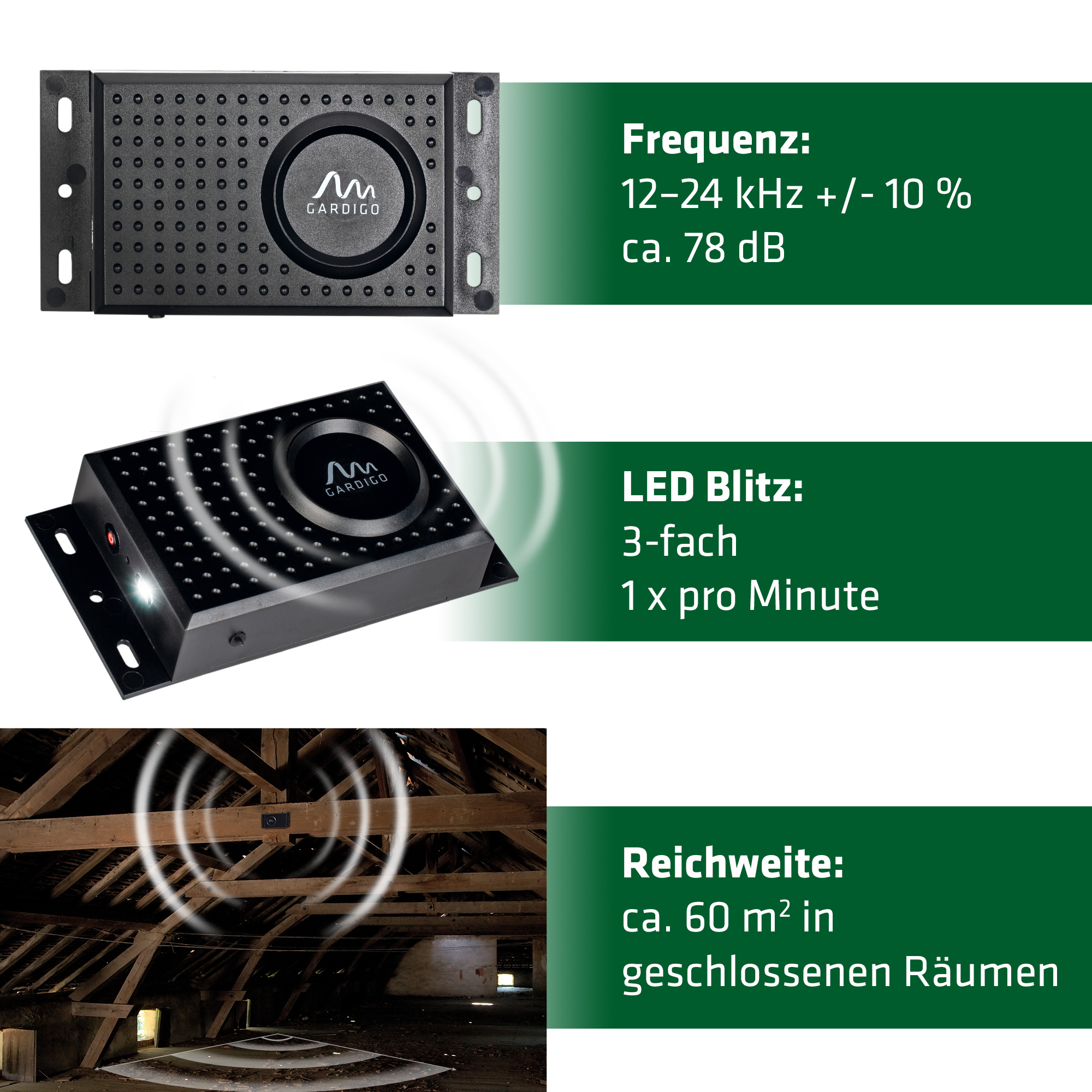 mardervertreiber-hochfrequenz-schall-78580 GARDIGO Anti-Marten Duo | sonic marten repellent