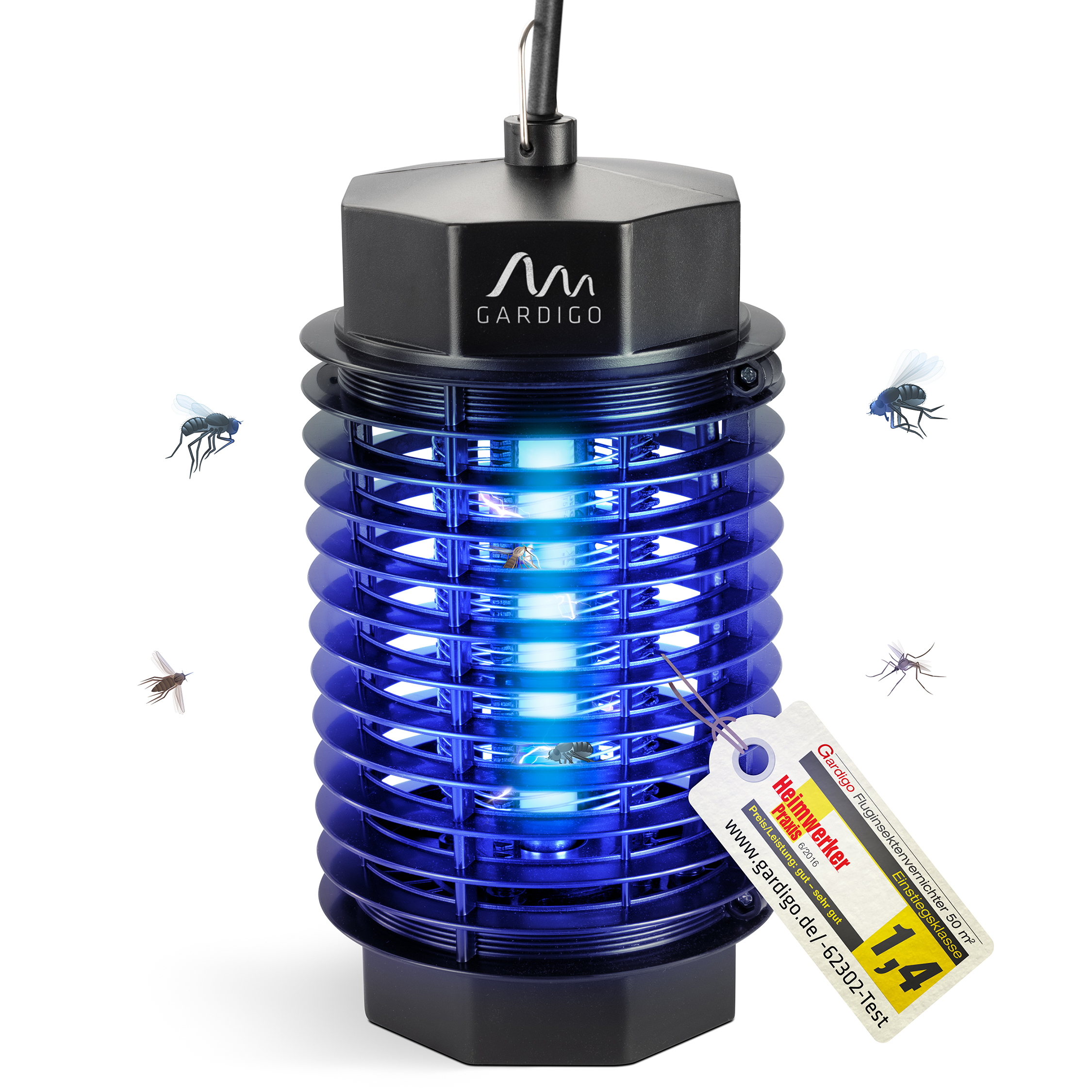 Insect-Killer 50 m² with UV lamp | electric bug zapper