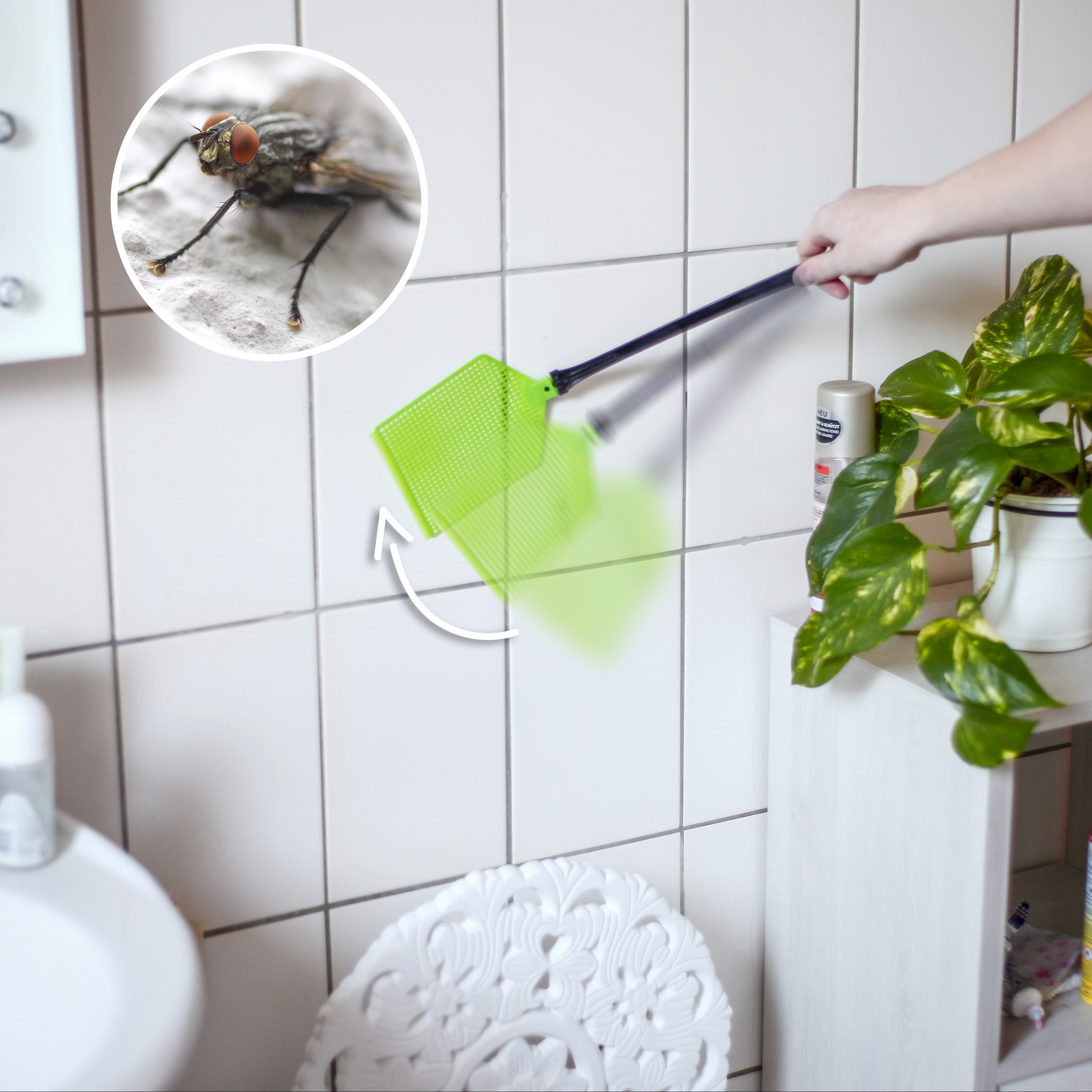 251612-Fliegenklatsche-2er-Set-gegen-Fliegen-Fliegenfrei Fly Swatter, set of 2