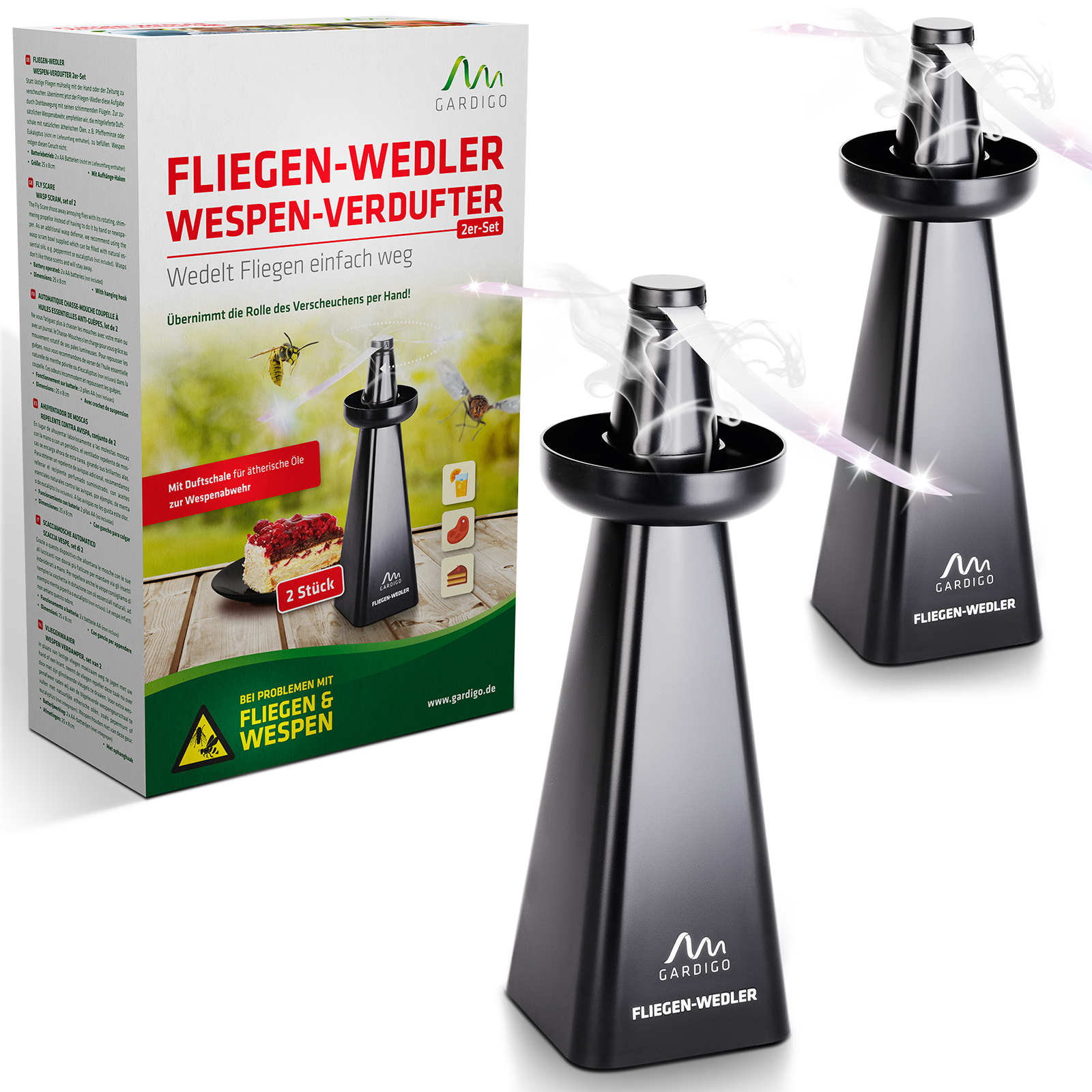 GARDIGO Fly Scare / Wasp Repellent Set of 2 GARDIGO Fly Scare / Wasp Repellent Set of 2