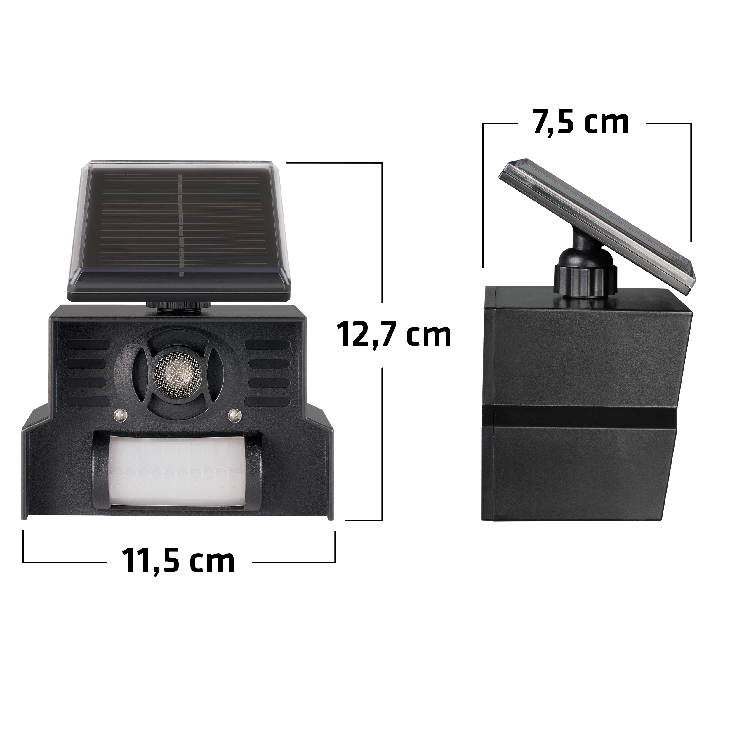 elektronische-vogelscheuche-masse-60090 Ultrasonic solar bird deterrent