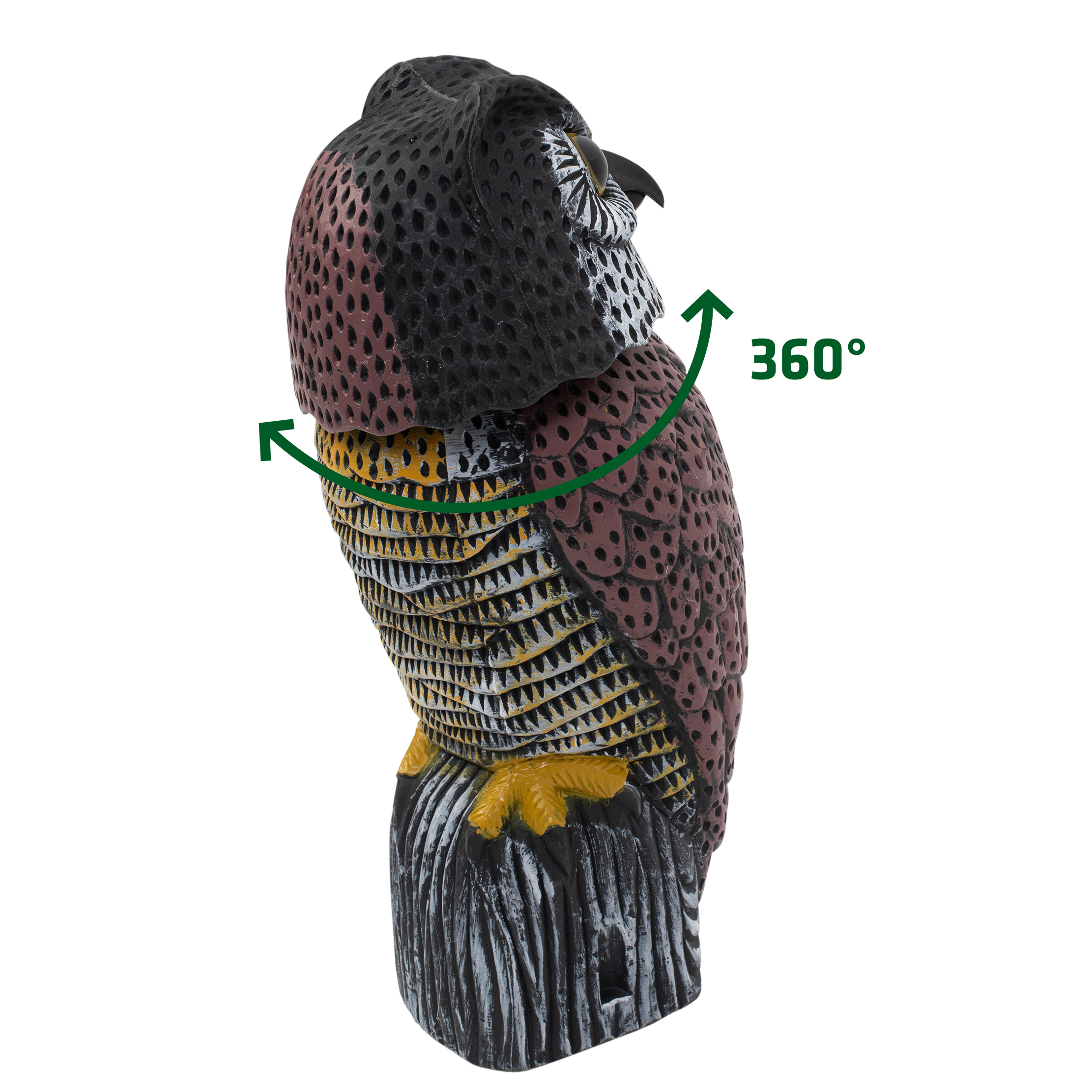 eulen-attrappe-dreh-kopf-60102 Bird Deterrent Owl