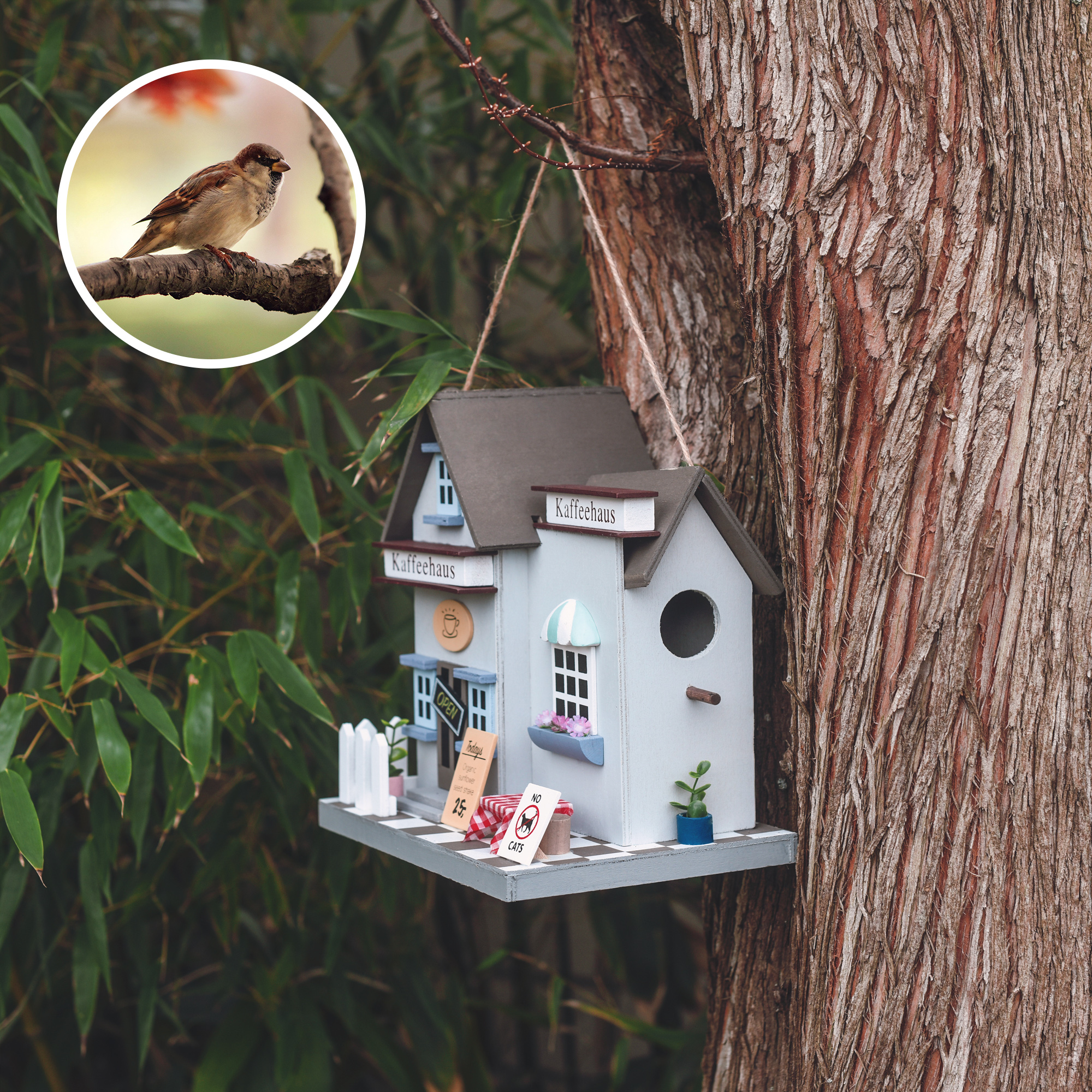 Bird House Café | decorative nesting box