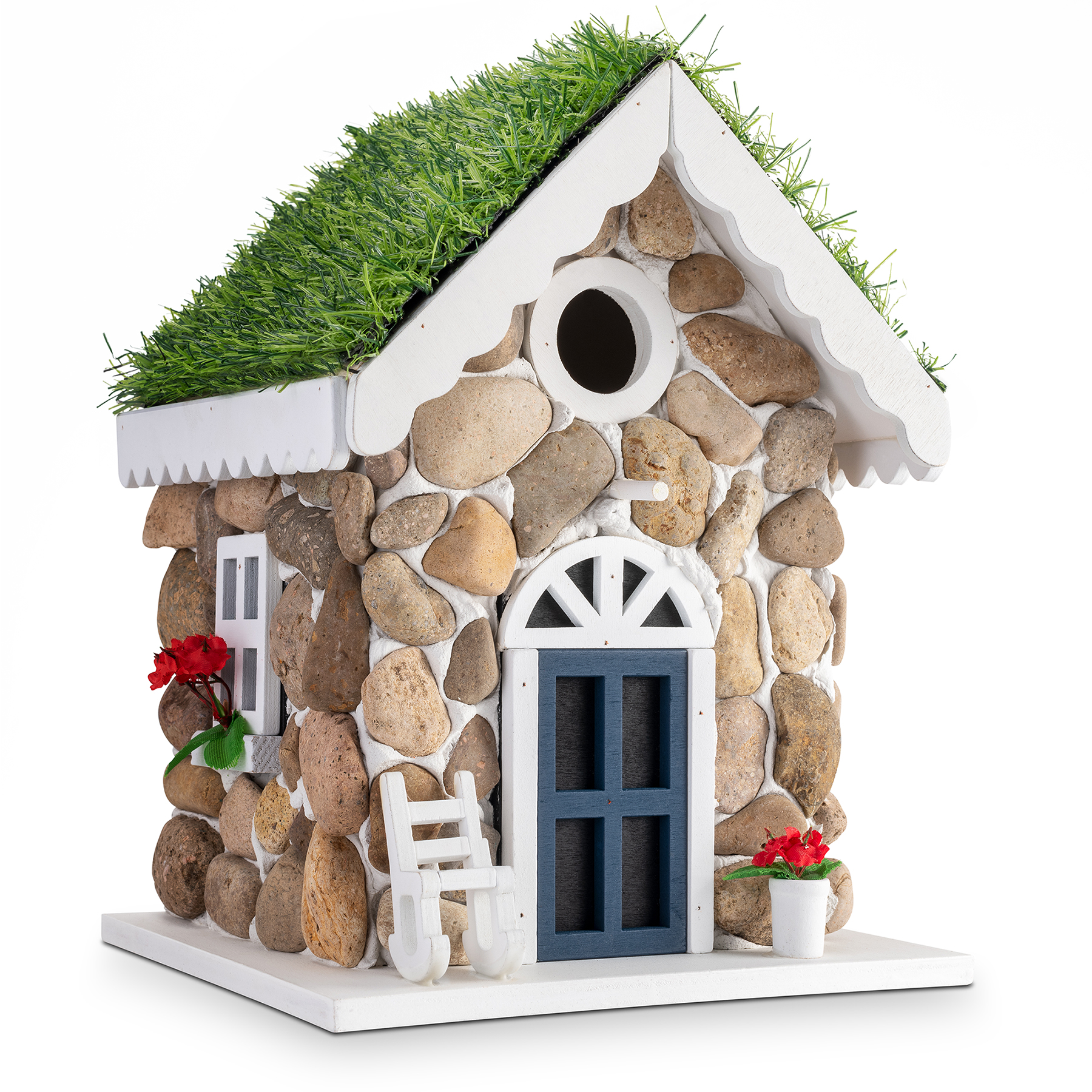 Bird Nesting Box Stone Cottage  | decorative birdhouse