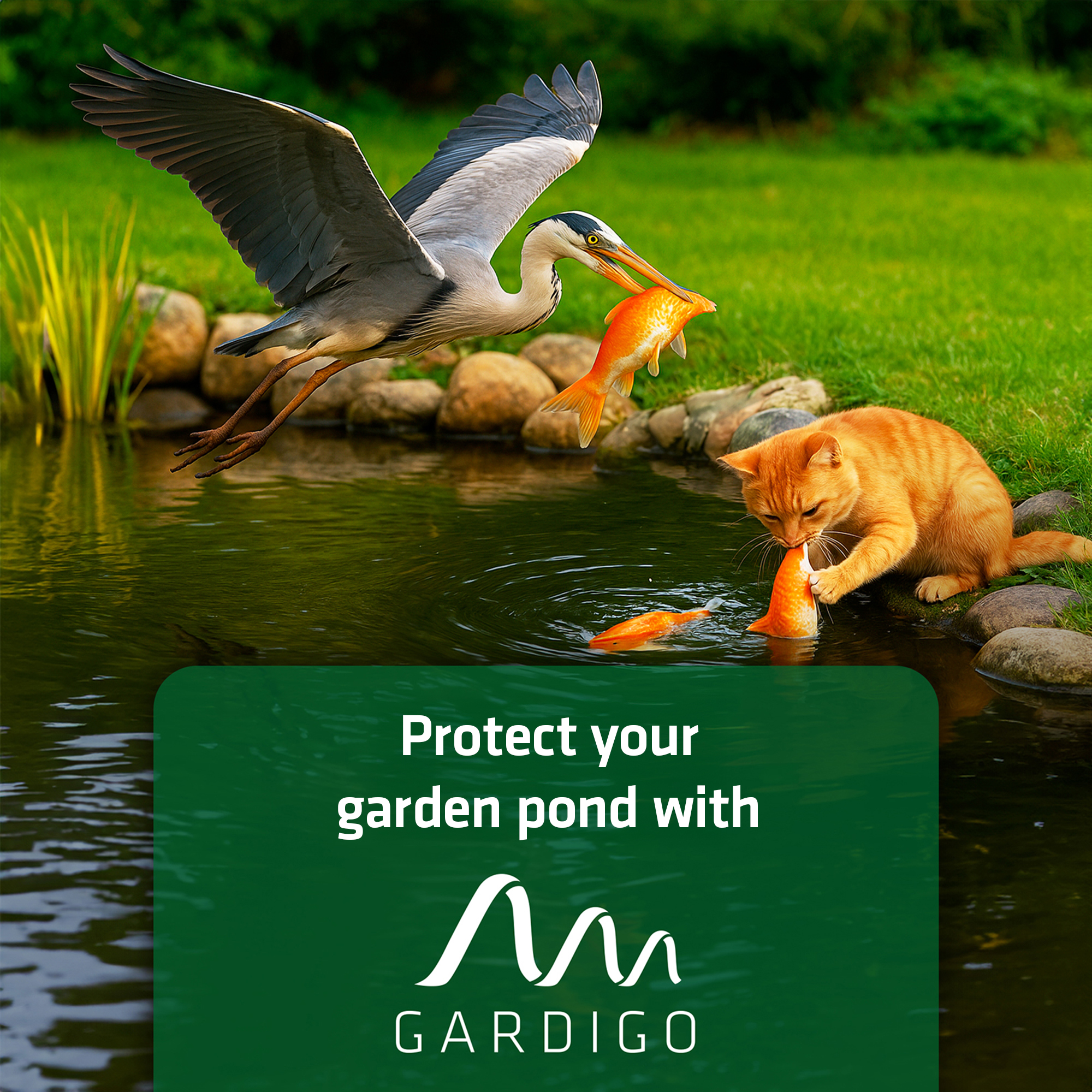Protect your garden pond with GARDIGO!