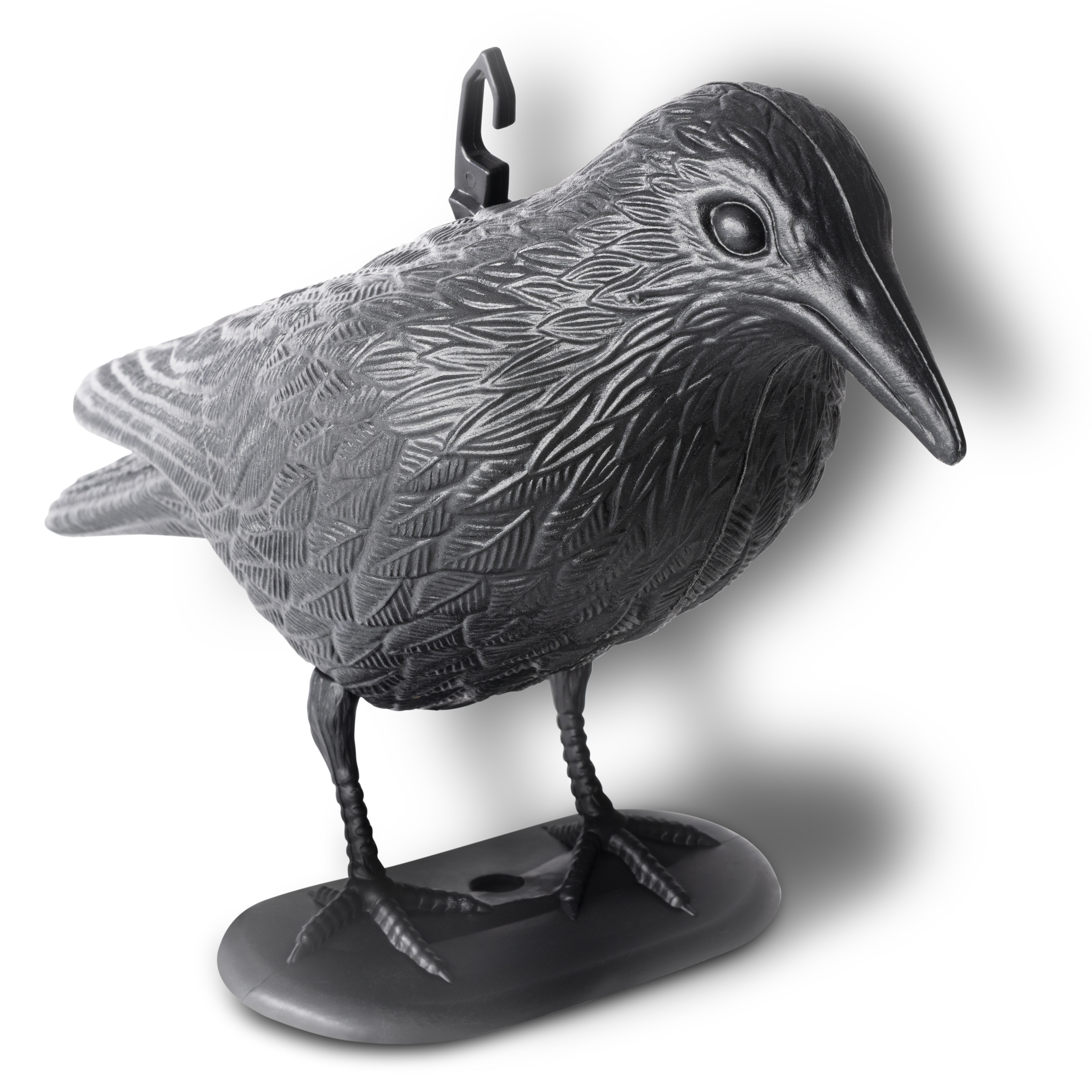 Crow decoy pigeon deterrent Crow decoy pigeon deterrent