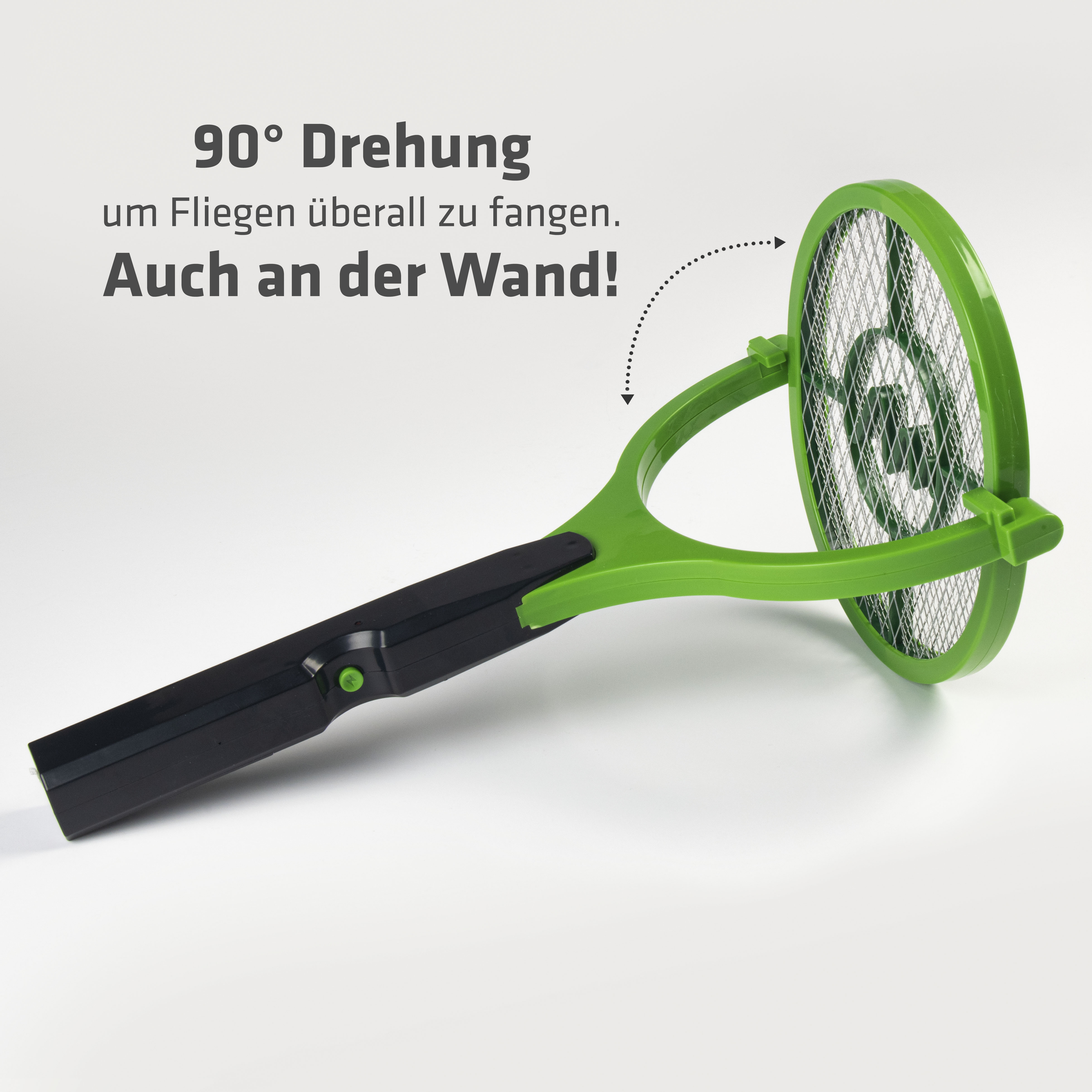 90° swivelling electric fly swatter