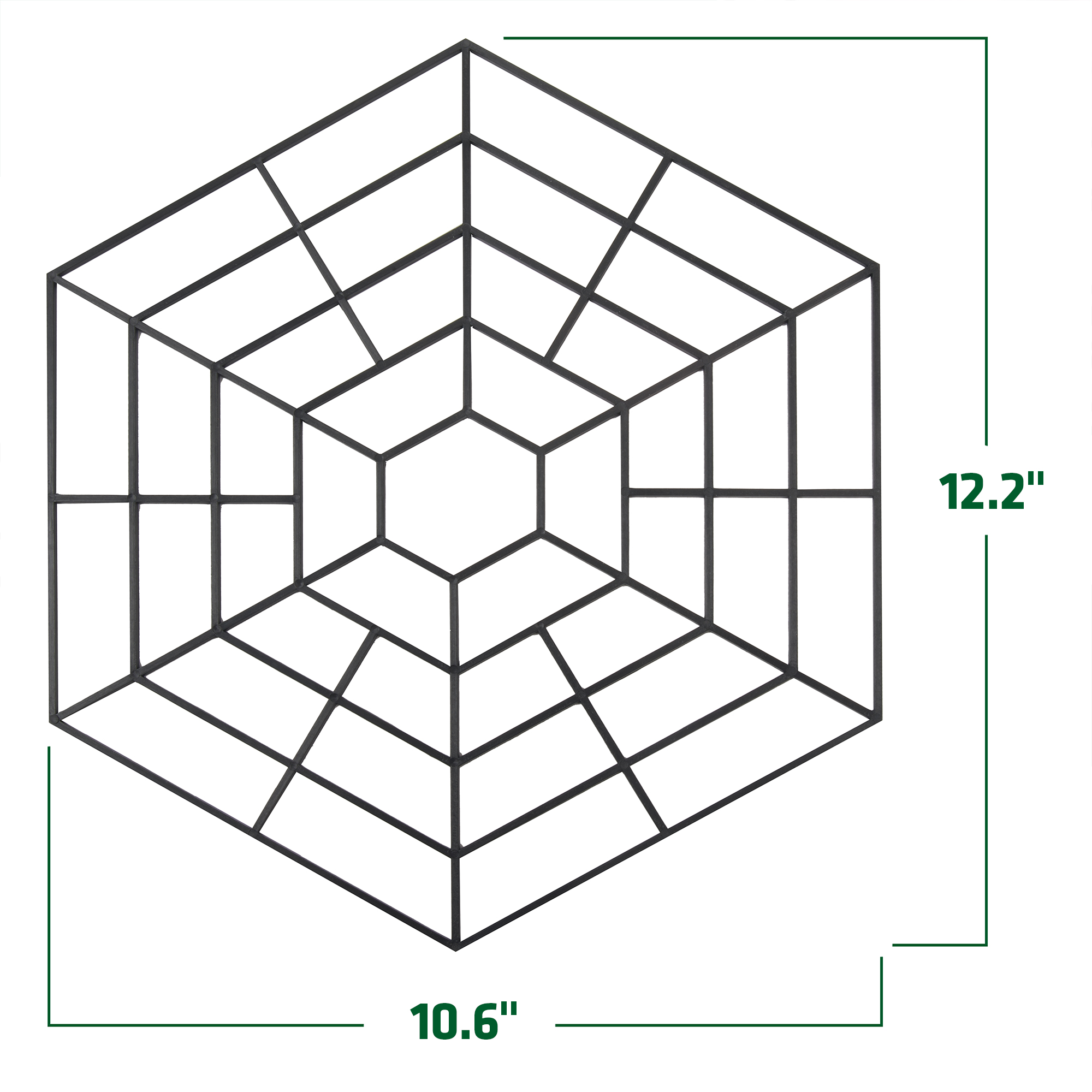 Dimensions: 12.2 x 10.6 inches (each grid module)