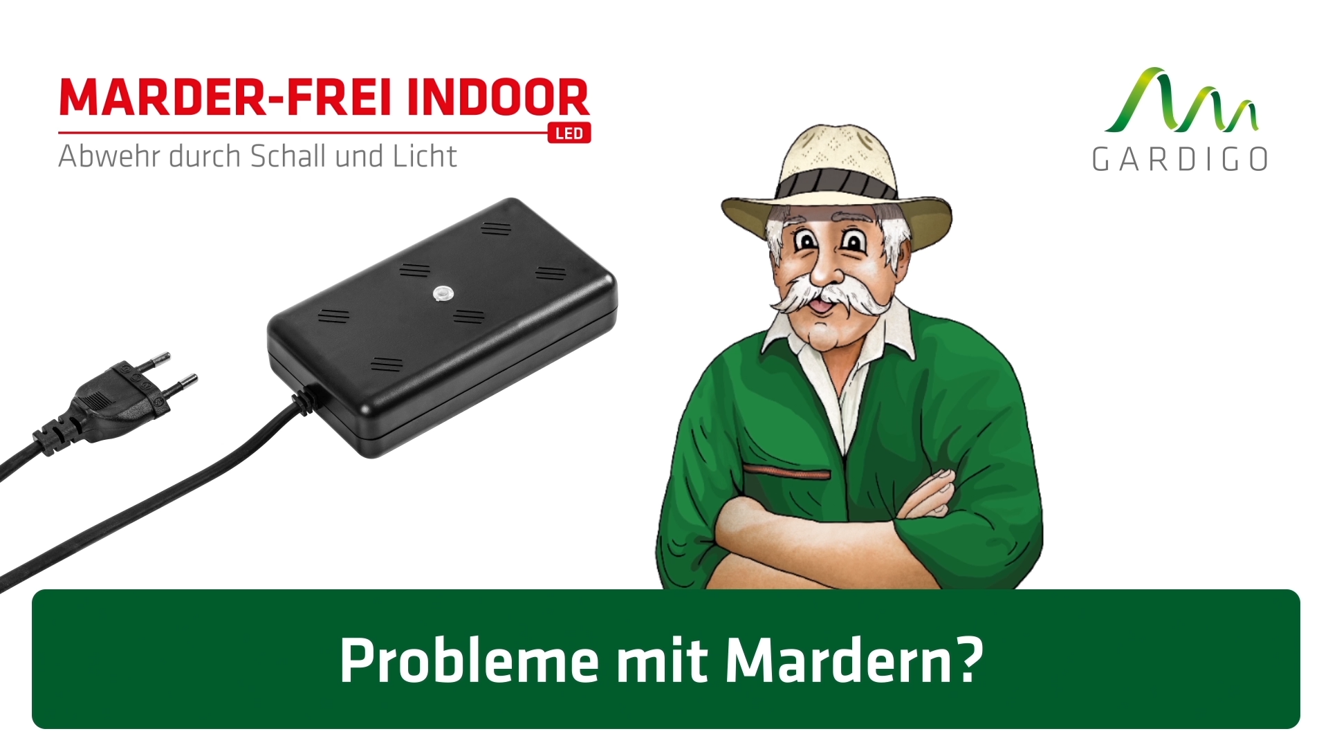 Anti-Marten Indoor LED | ultrasonic repeller | plugs into power outlet