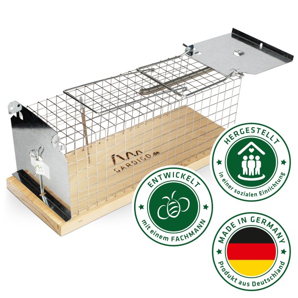 Ratten-Lebendfalle Käfig Made in Germany – Die humane Art, Ratten zu fangen von Gardigo